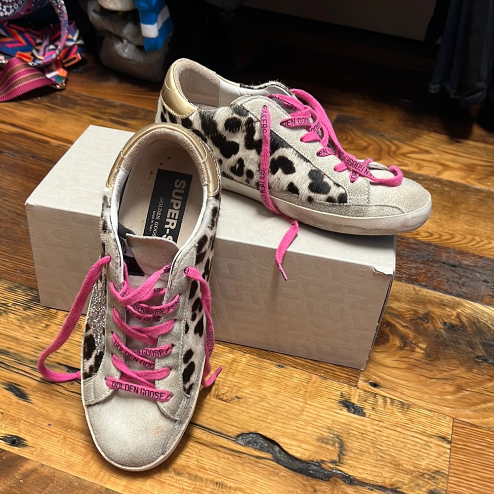 Superstar Sneaker – Leopard / Hot Pink / Gold